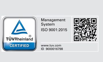 ISO 9001 : 2015 CERTIFIED!