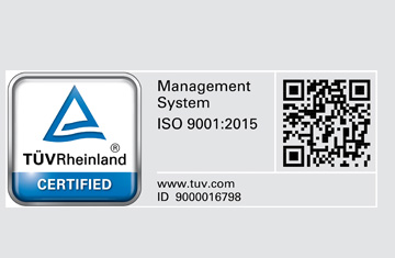 ISO 9001 : 2015 CERTIFIED!